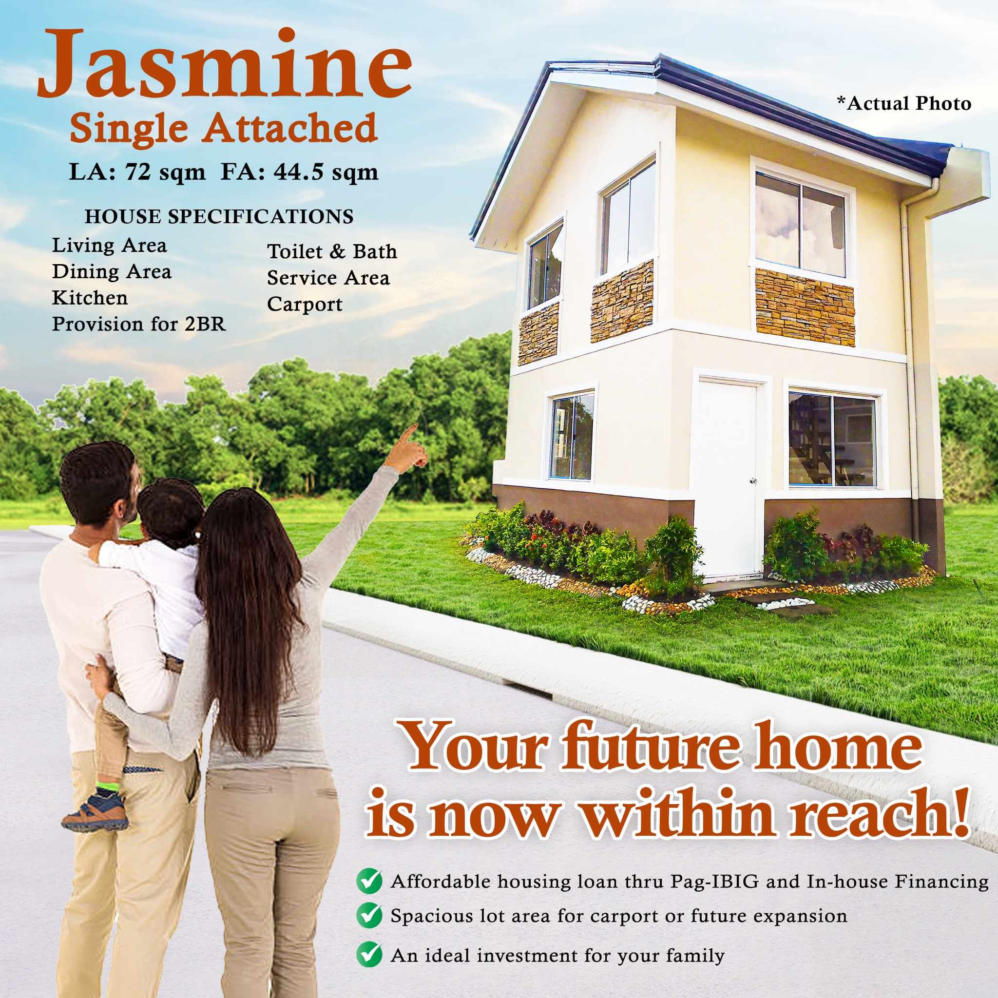 Naic Country Homes - Jasmine Single Attached