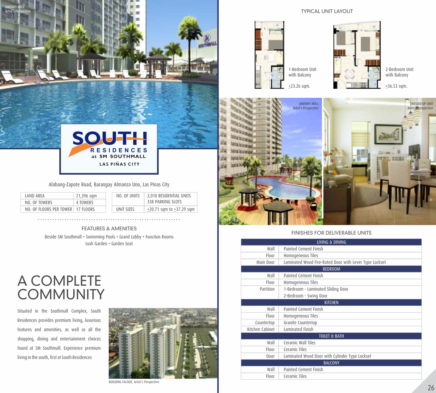 SMDC South Residences 2 Bedroom Unit | Las Pinas,Metro Manila | Rise ...