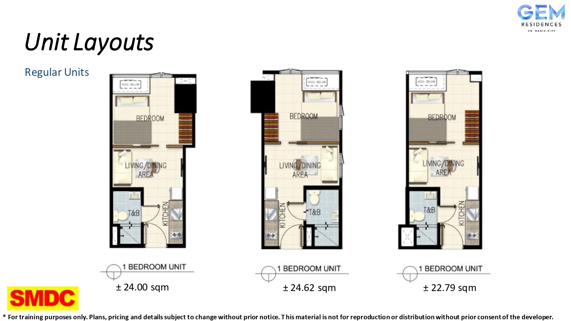 SMDC Gem Residences 1 Bedroom Unit | Pasig,Metro Manila | Rise & Shine ...