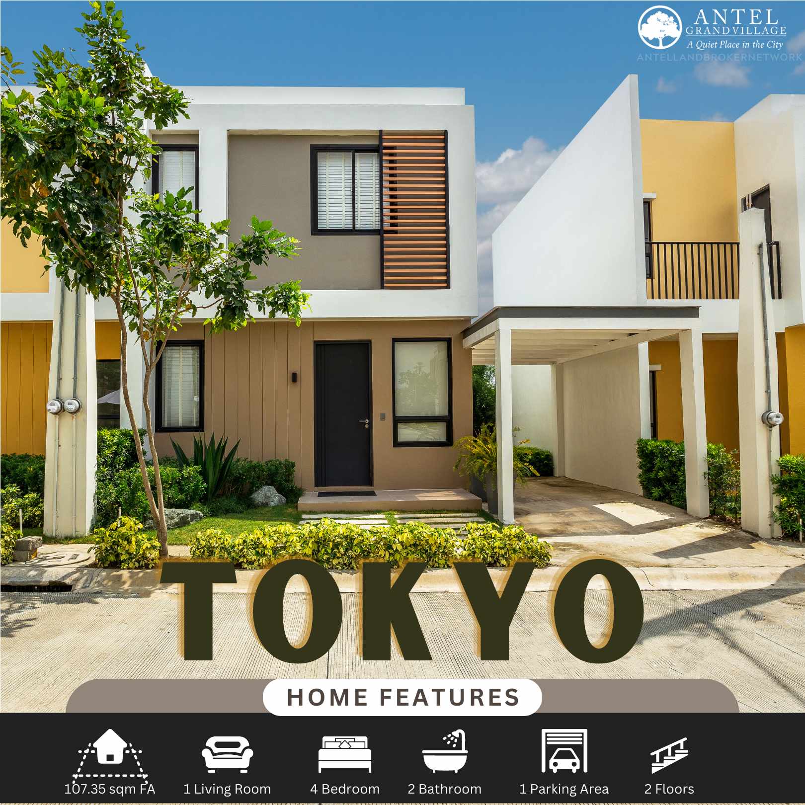Antel Grand Anyana Tanza - Tokyo - 4 Bedrooms Single Attached House and Lot